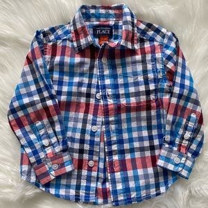 Children’s Place Boys Plaid Shirt